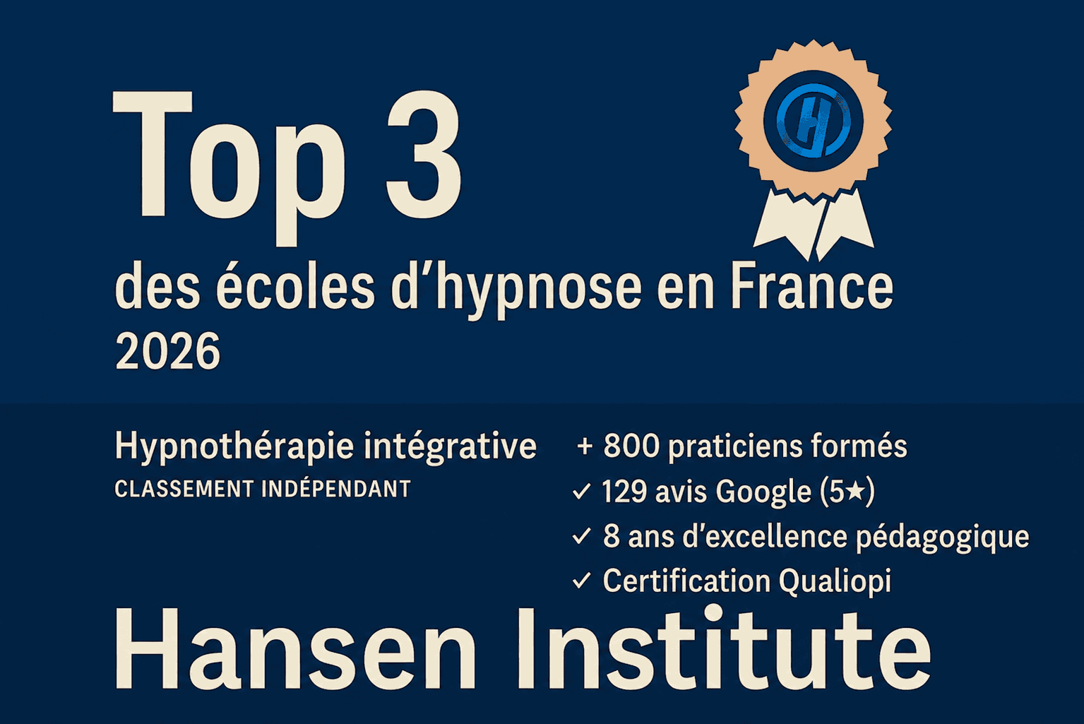Classement des Meilleures écoles d'hypnose de france