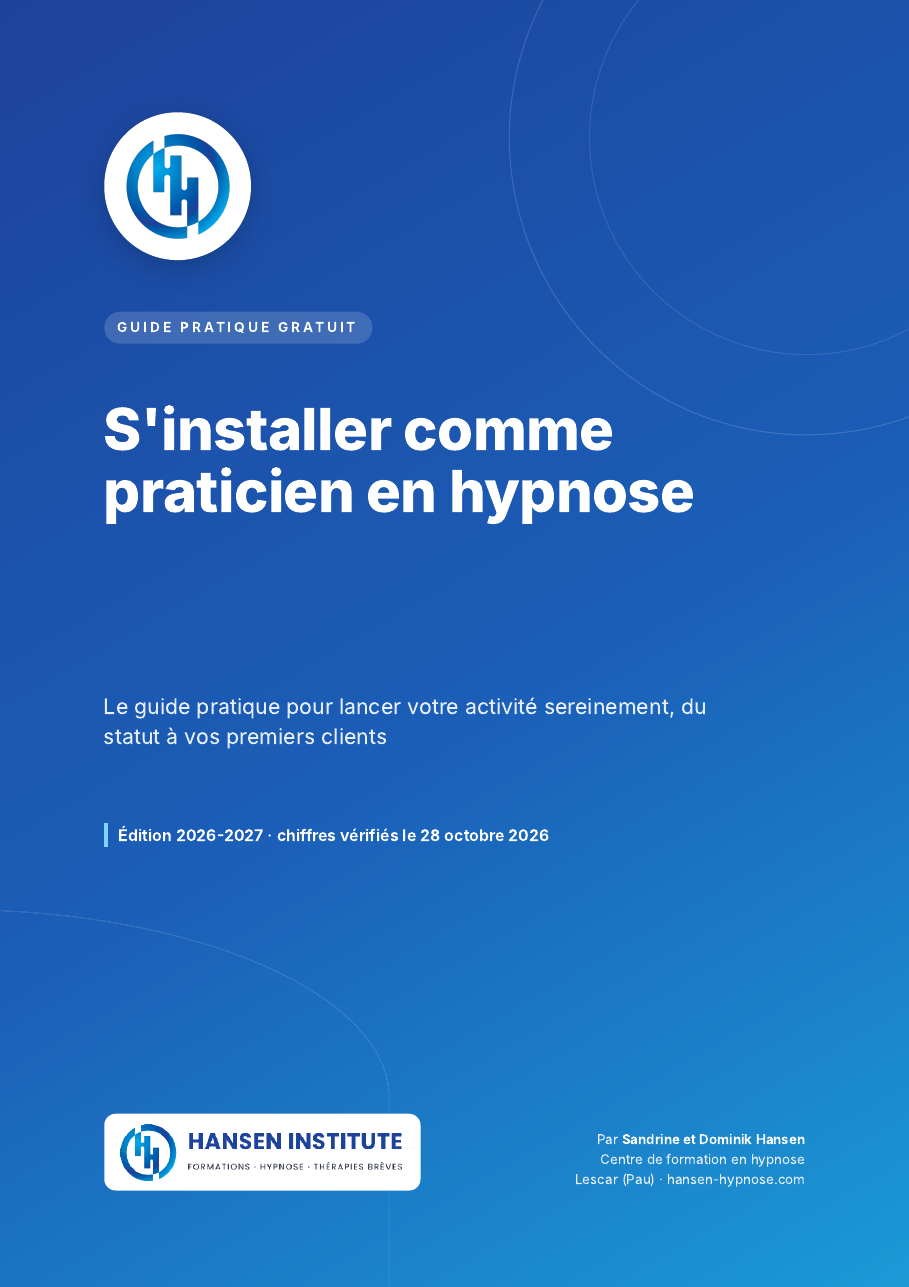 Couverture du guide S'installer comme praticien en hypnose